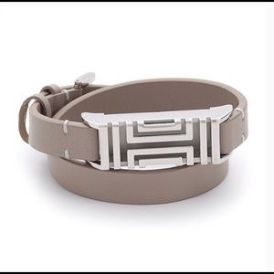 Tory Burch Leather Wrap Fitbit Bracelet